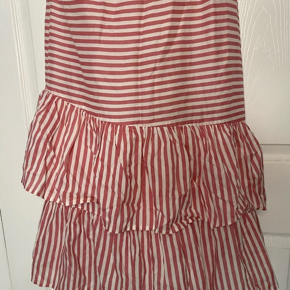 NWT Rena for Ajio long white and pink striped dress size S - Picture 6 of 12